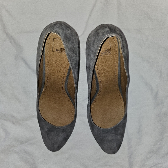 Gray Suede Heels - Picture 5 of 8